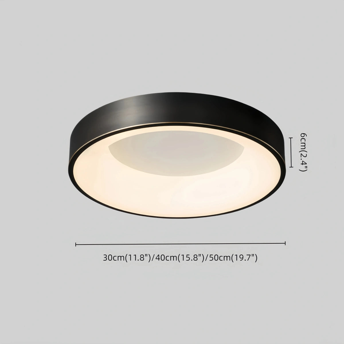 Arcato Modern Flush Mount Ceiling Light – Gold/ Black LED for Living Room