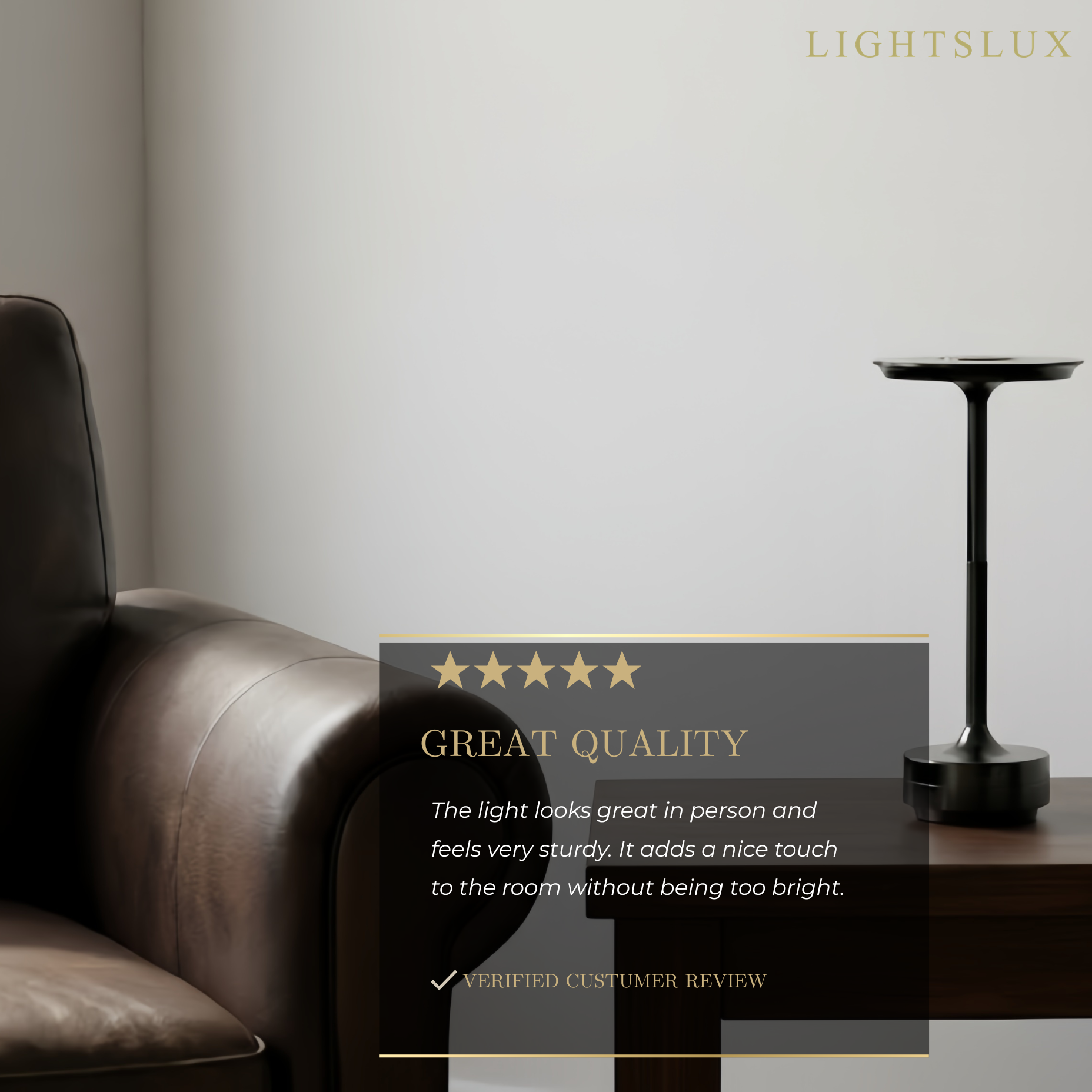 Arcato Modern Rechargeable Table Lamp – Touch Dimming & 3 Color Temperatures