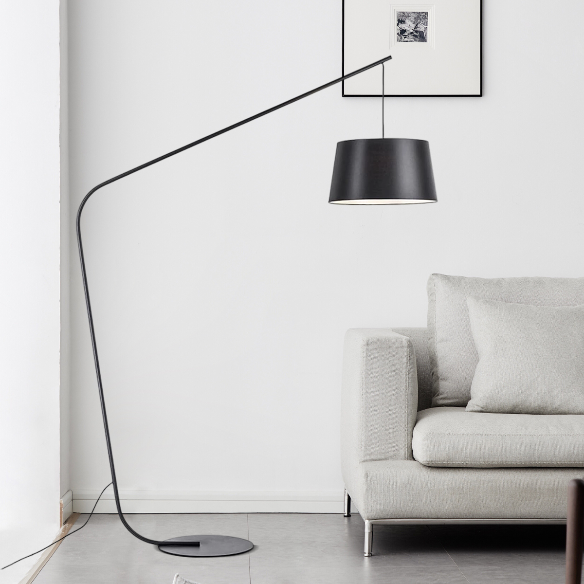 Velora Modern Black Floor Lamp