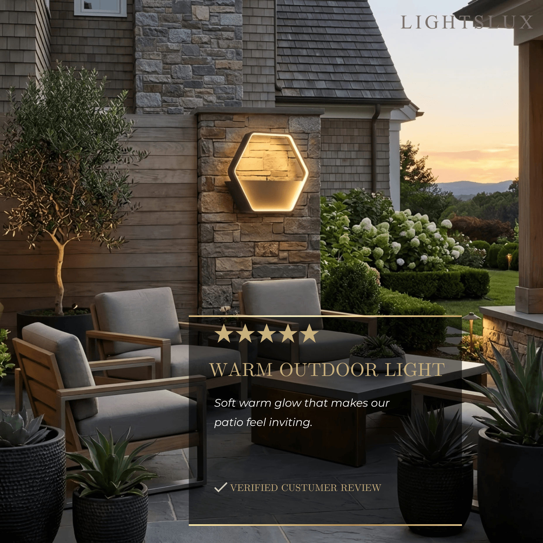 Irondale Art Deco Outdoor Wall Lamp