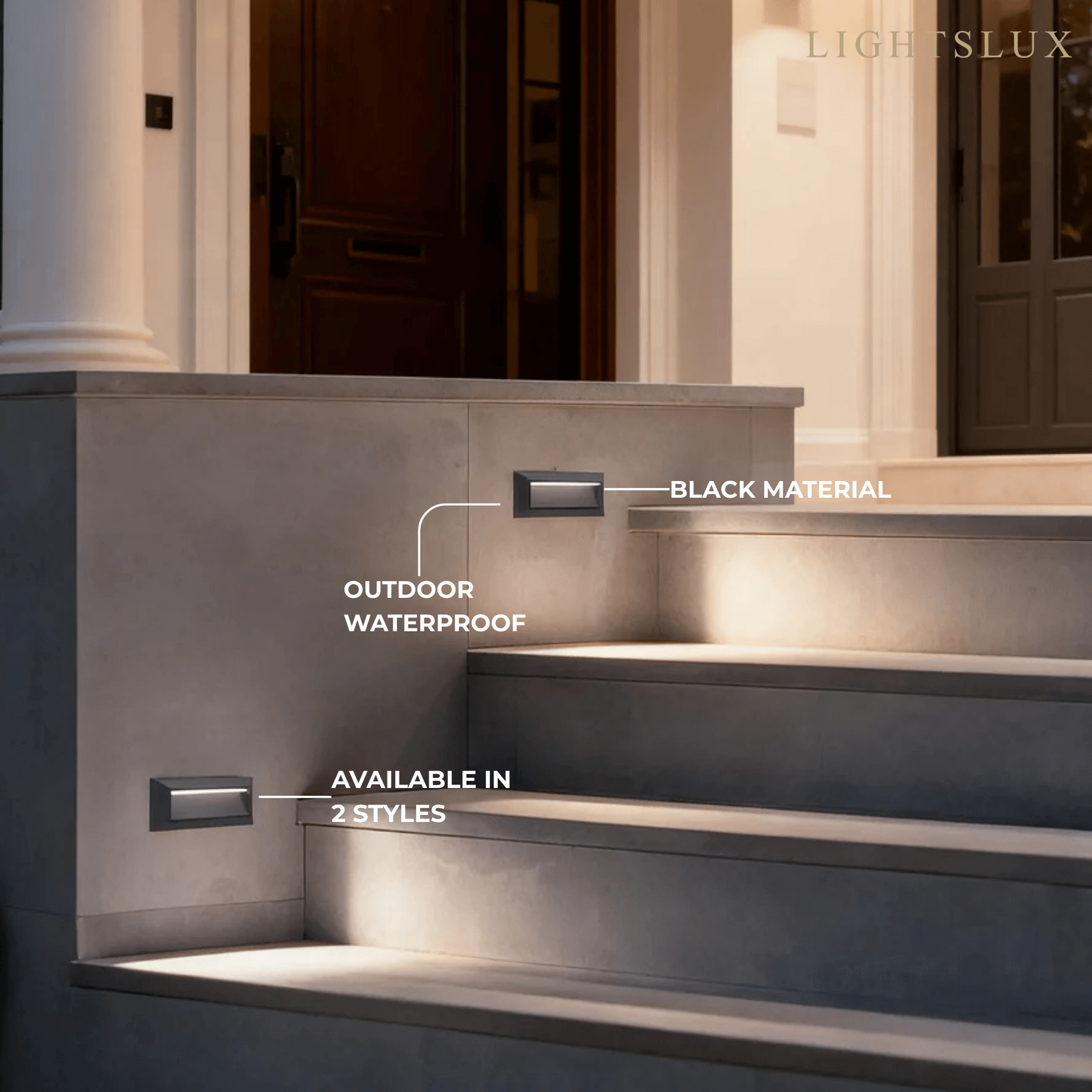Arcato Modern Outdoor Step Deck Light