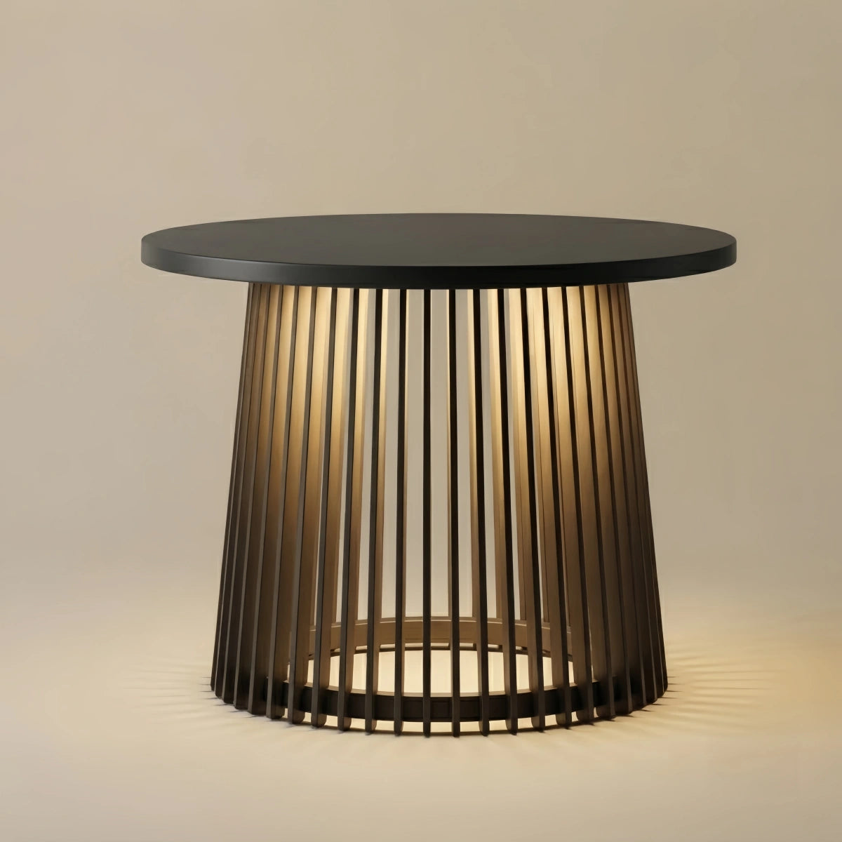 Irondale Modern Outdoor Floor Lamp - Black Metal & Acrylic Cylindrical Design for Patio