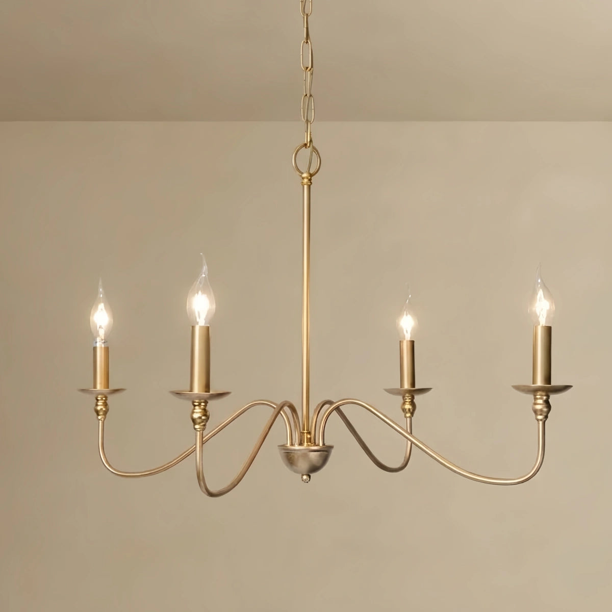 Chandelier -Gold Metal for Bedroom