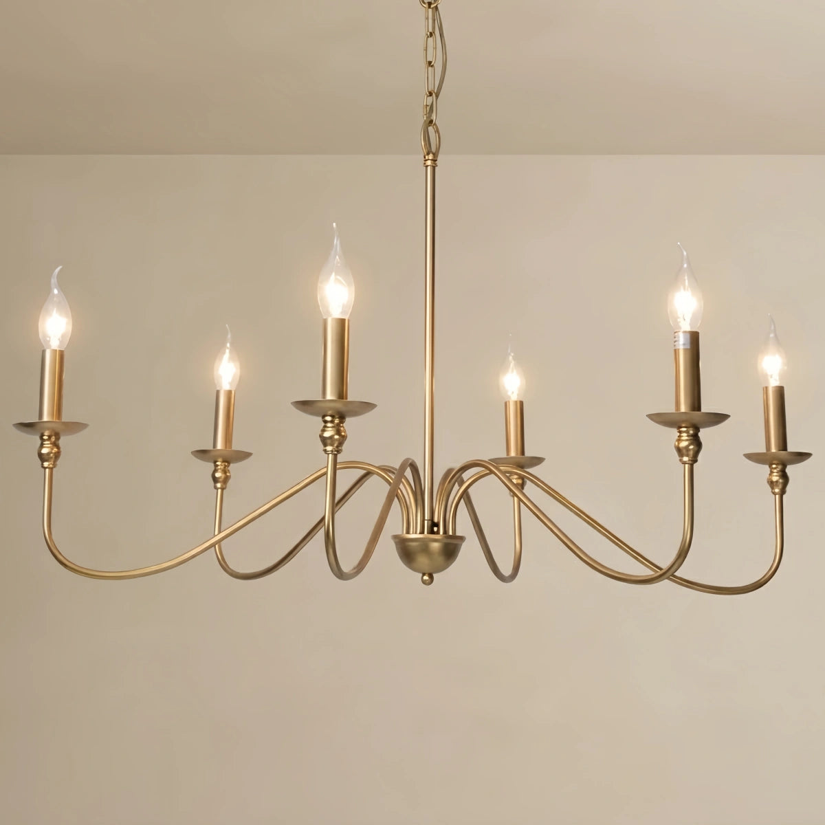 Excelis Royal Candle Chandelier - Metal for Bedroom