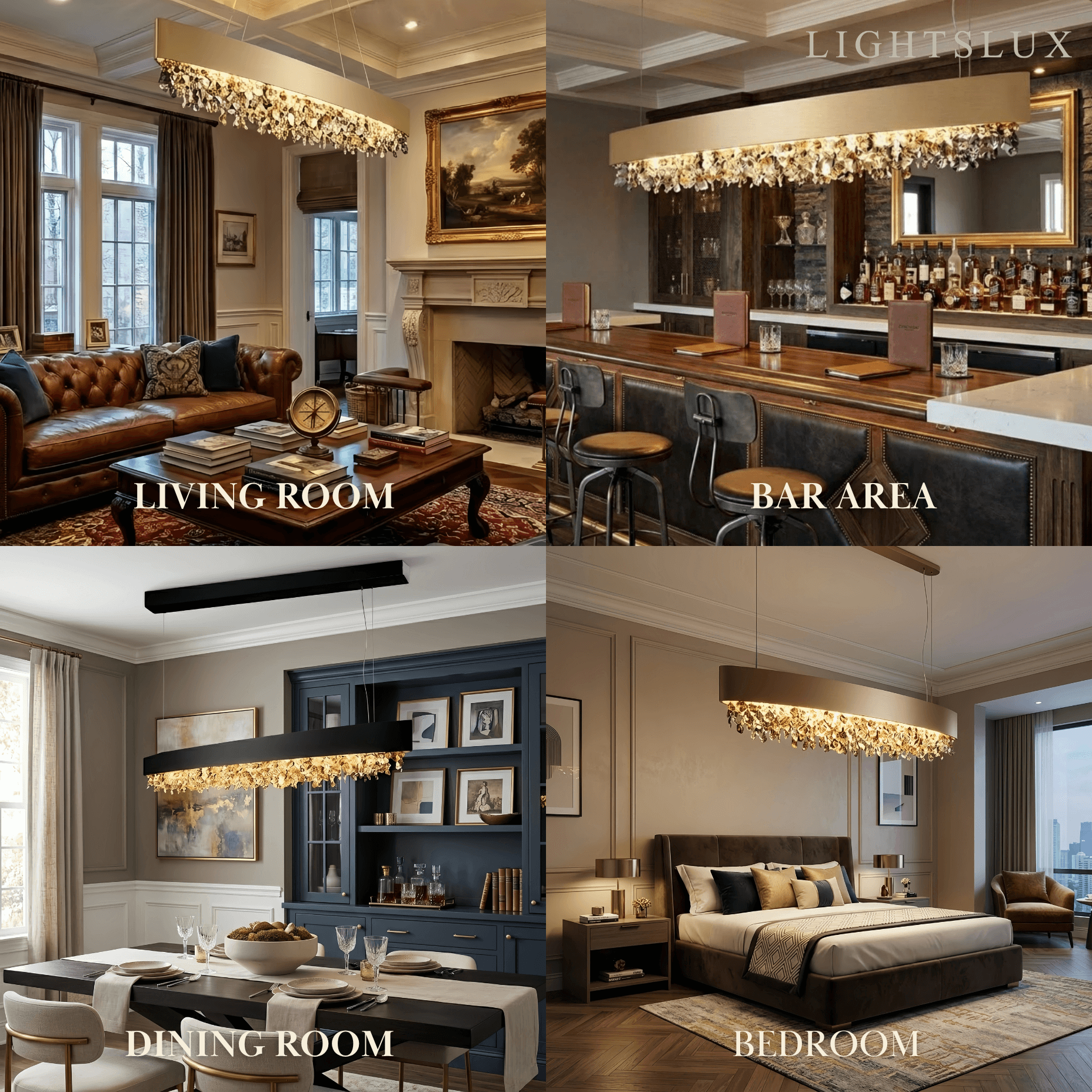 Excelis Royal Crystal Pendant Light