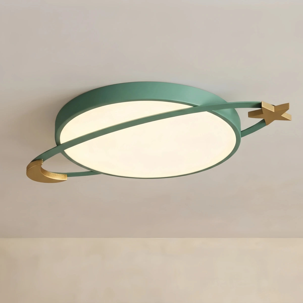 Vivara Modern Ceiling Light - Dimmable Grey/White/Green for Bedroom