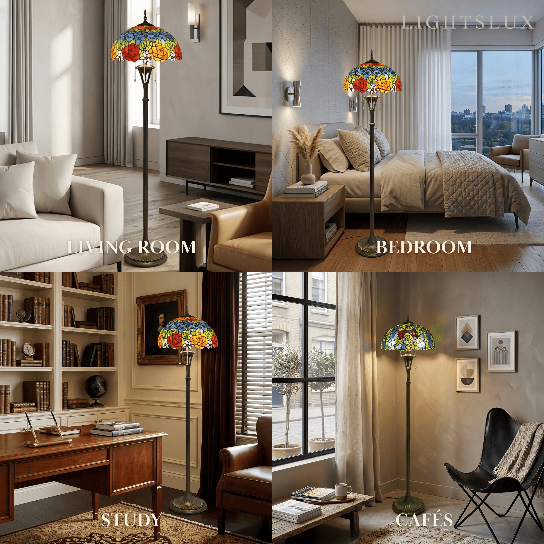 Mahara Vintage Metal Floor Lamp