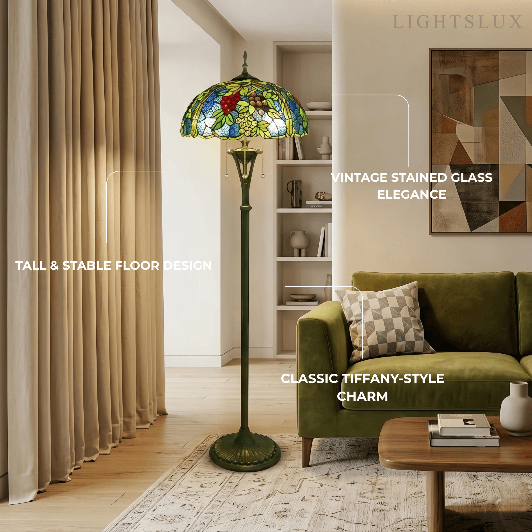 Mahara Vintage Metal Floor Lamp