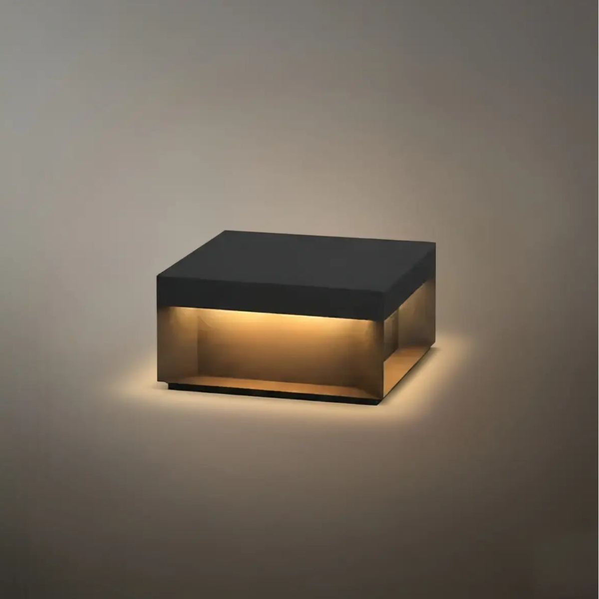 Modern Square Outdoor Pillar Light