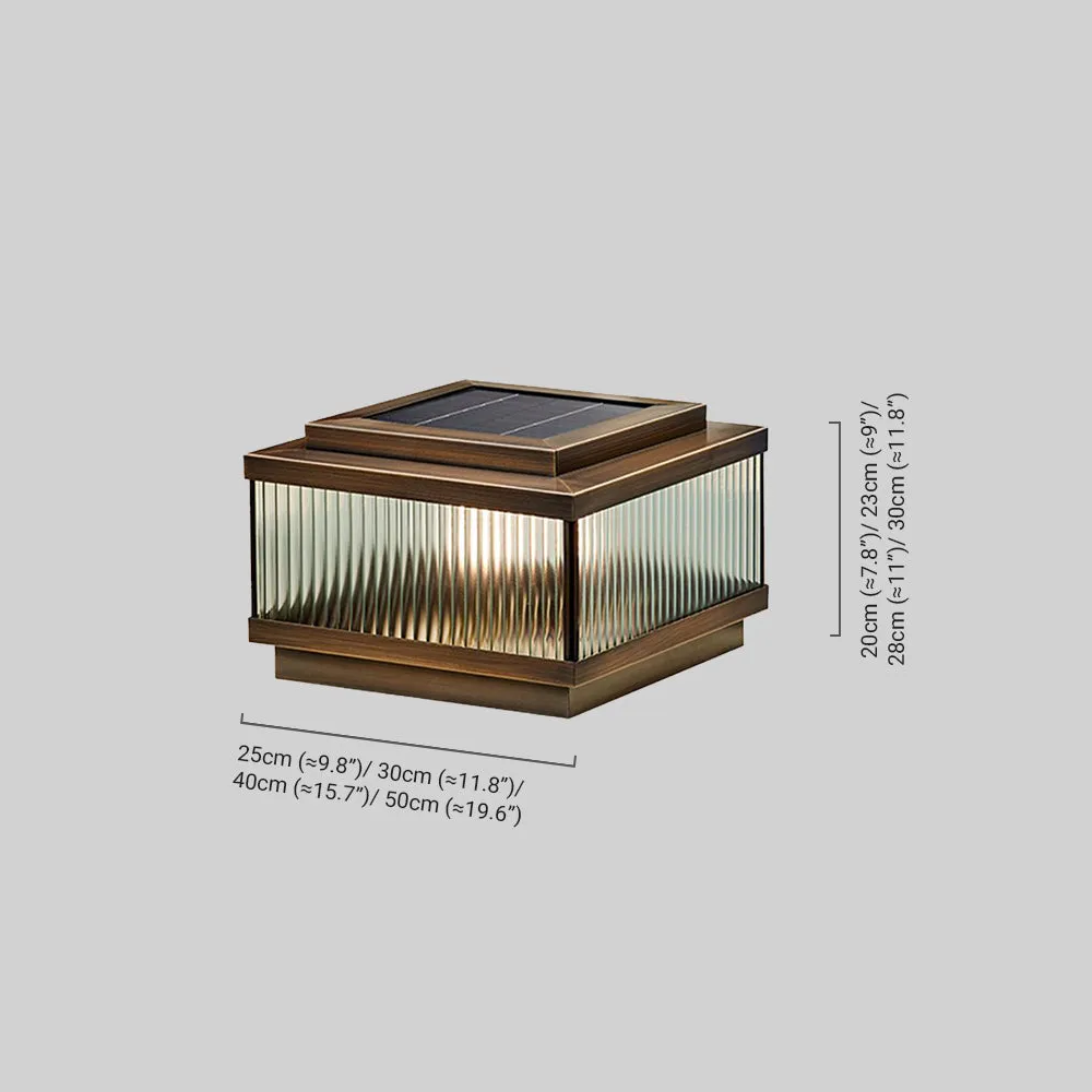 Modern Solar Garden Lamp Dimensions