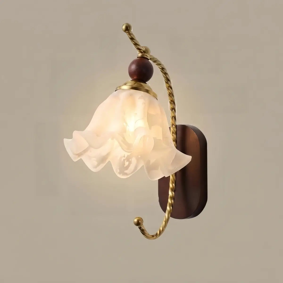 Lunara Mid-Century Glass Wall Lamp -- Glass for Bedroom Living Room