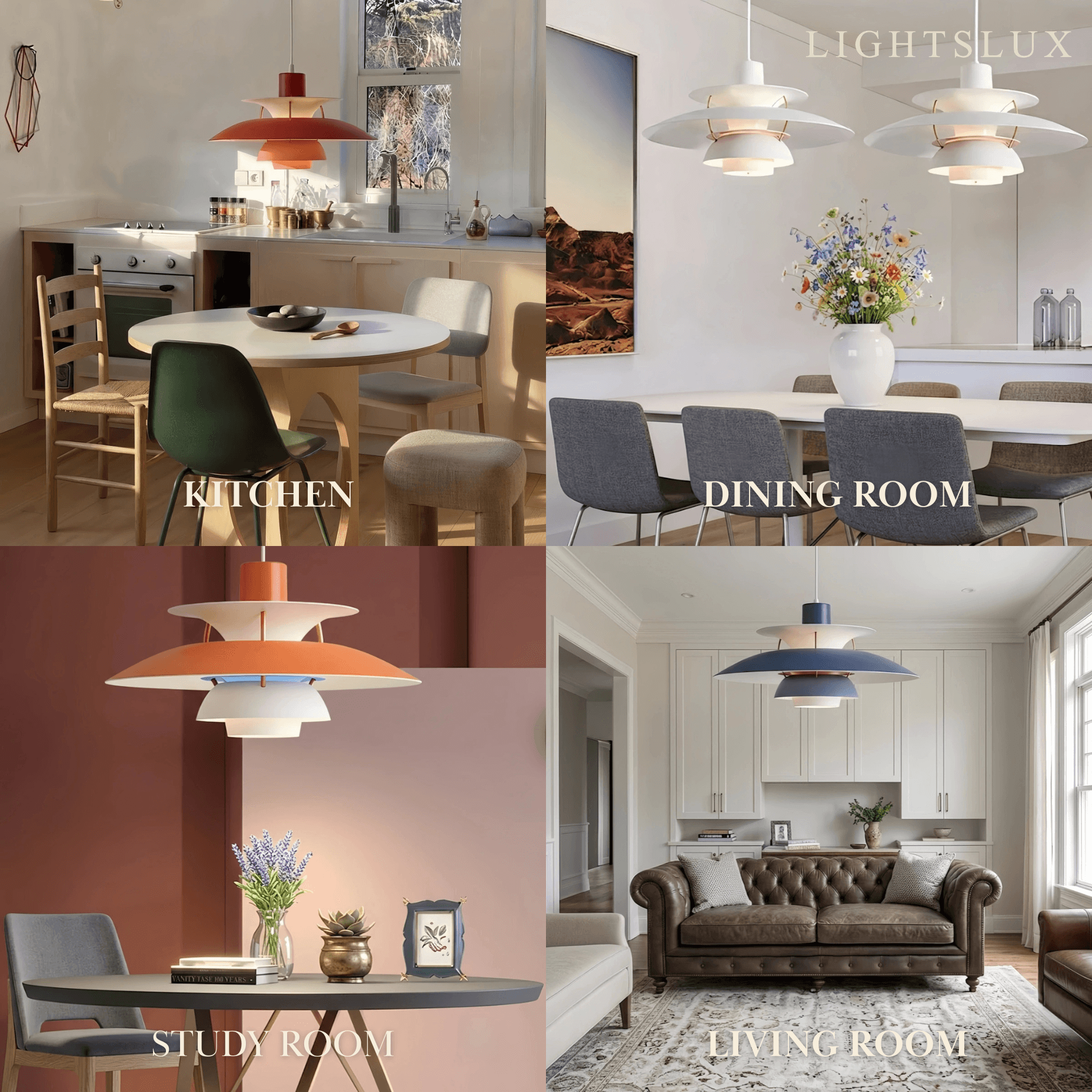 Morandia Nordic Pendant Light -- Aluminum Multi-Color for Indoor