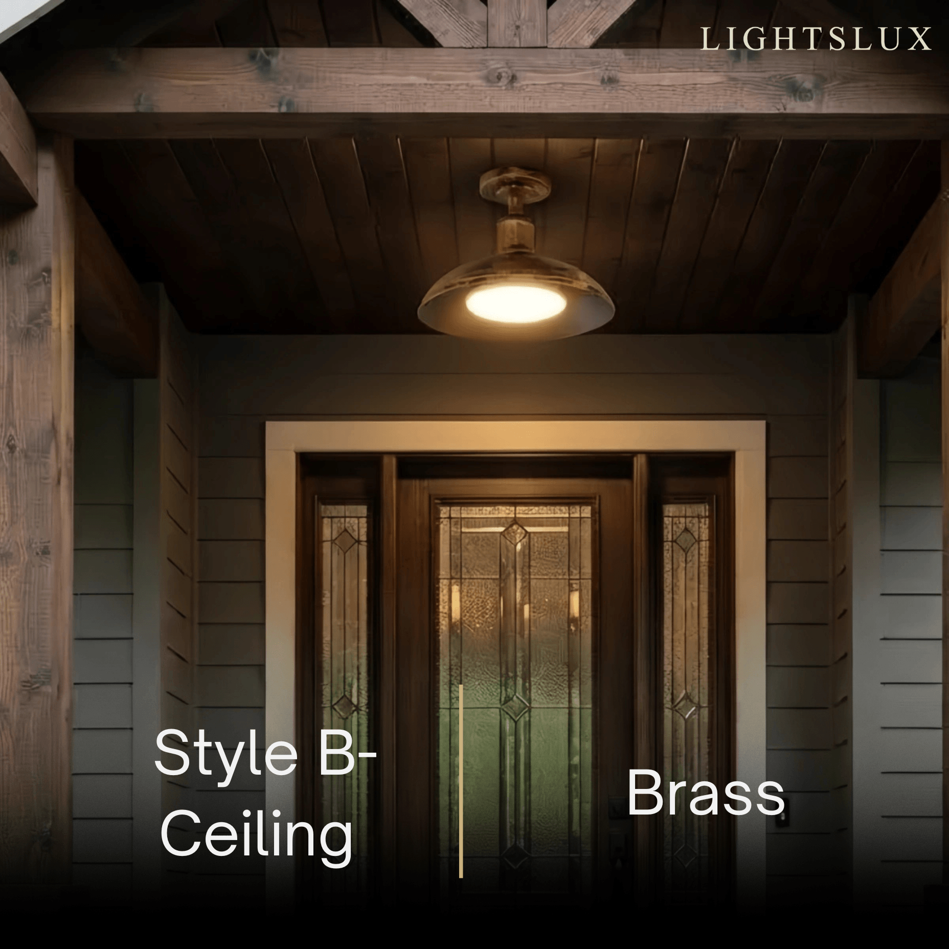 Irondale Industrial Waterproof Pendant Light -- Brass Iron for Outdoor