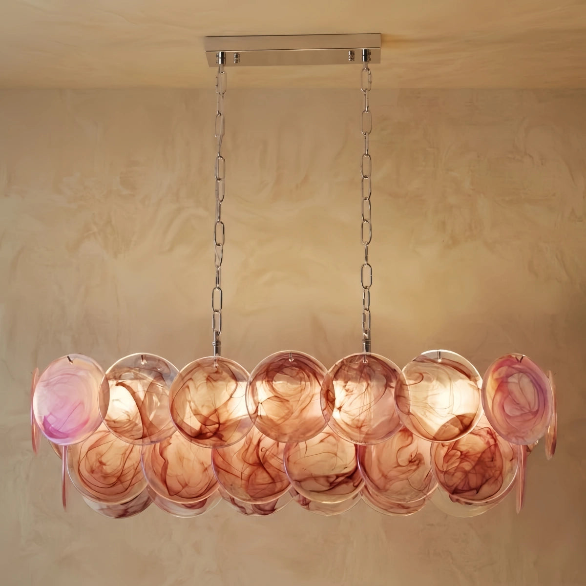 ExcelisArt_Deco_Chandelier_-Handcrafted_Iridescent_Cloud_Glass_for_Livingroom