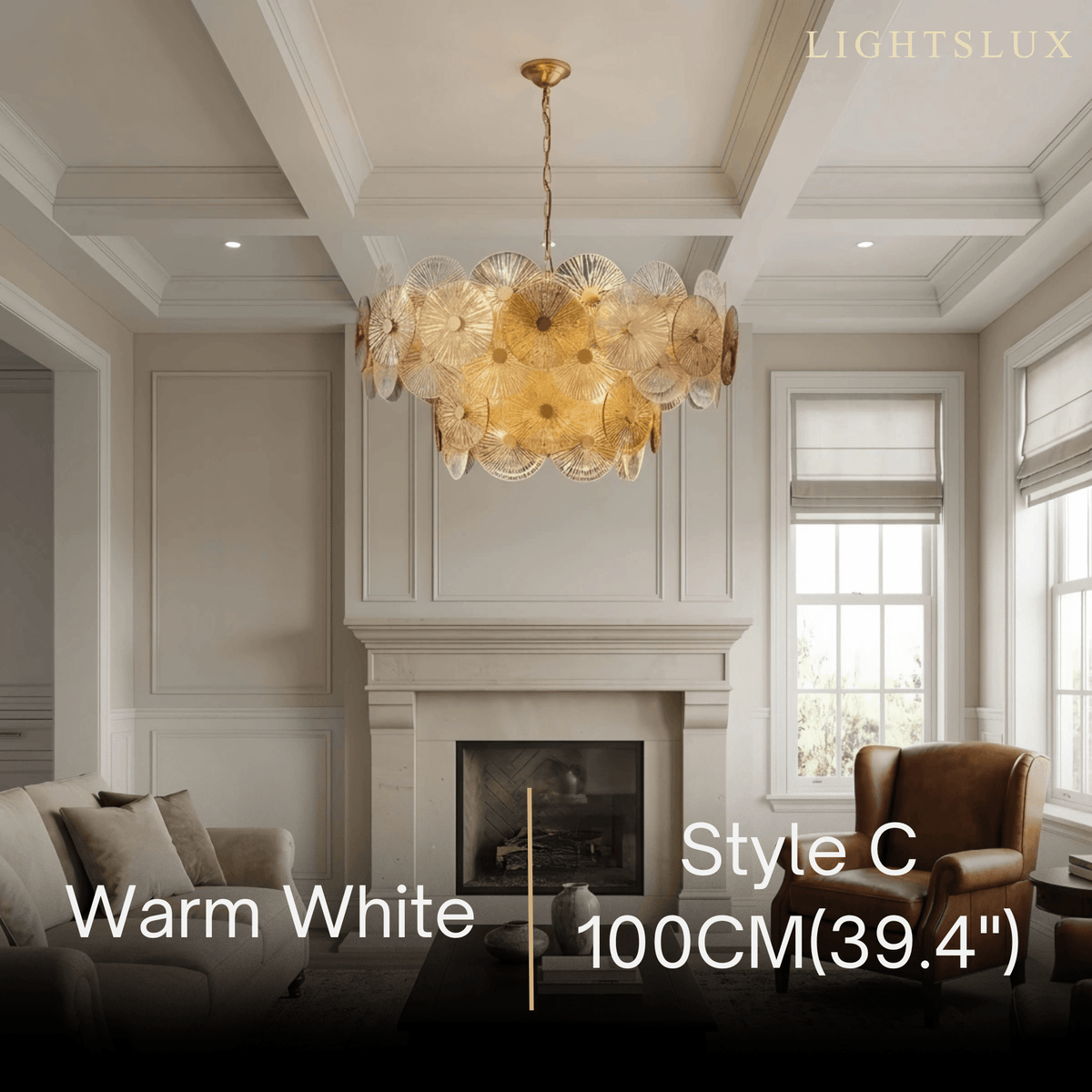 Excelis Modern Pendant Light- Glass Metal for Dining & Living