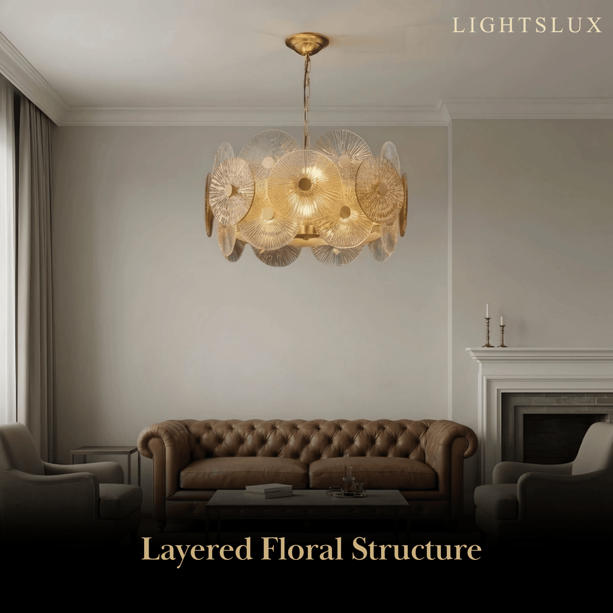 Excelis Modern Pendant Light- Glass Metal for Dining & Living