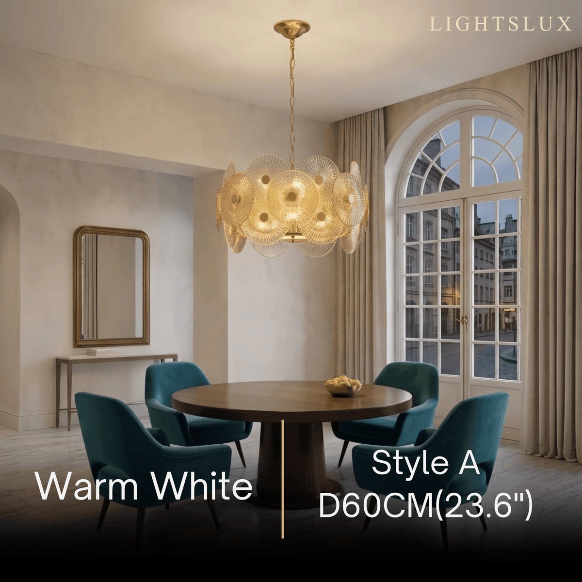Excelis Modern Pendant Light- Glass Metal for Dining & Living