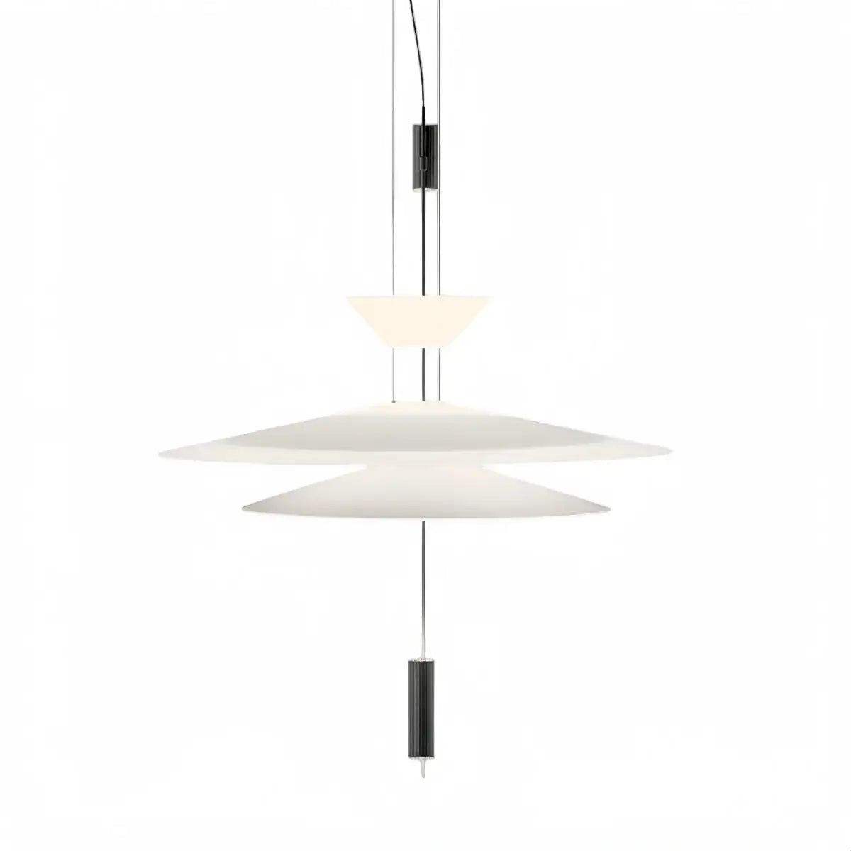 Nebula Modern Acrylic Chandelier – Multi-Tier Disc for Dining DI