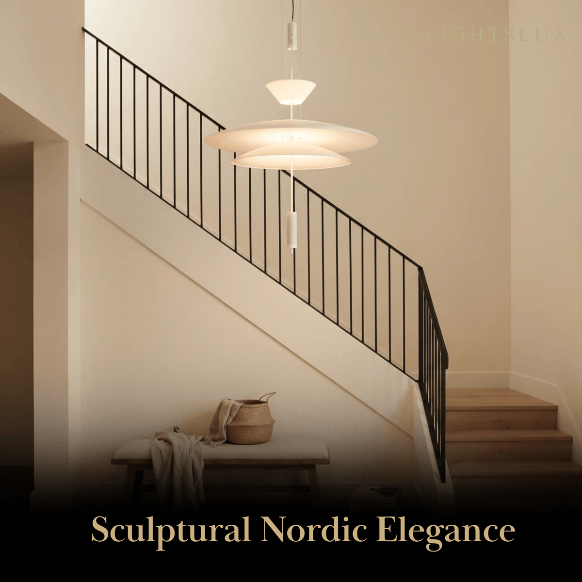 Nebula Modern Acrylic Chandelier – Multi-Tier Disc for Dining