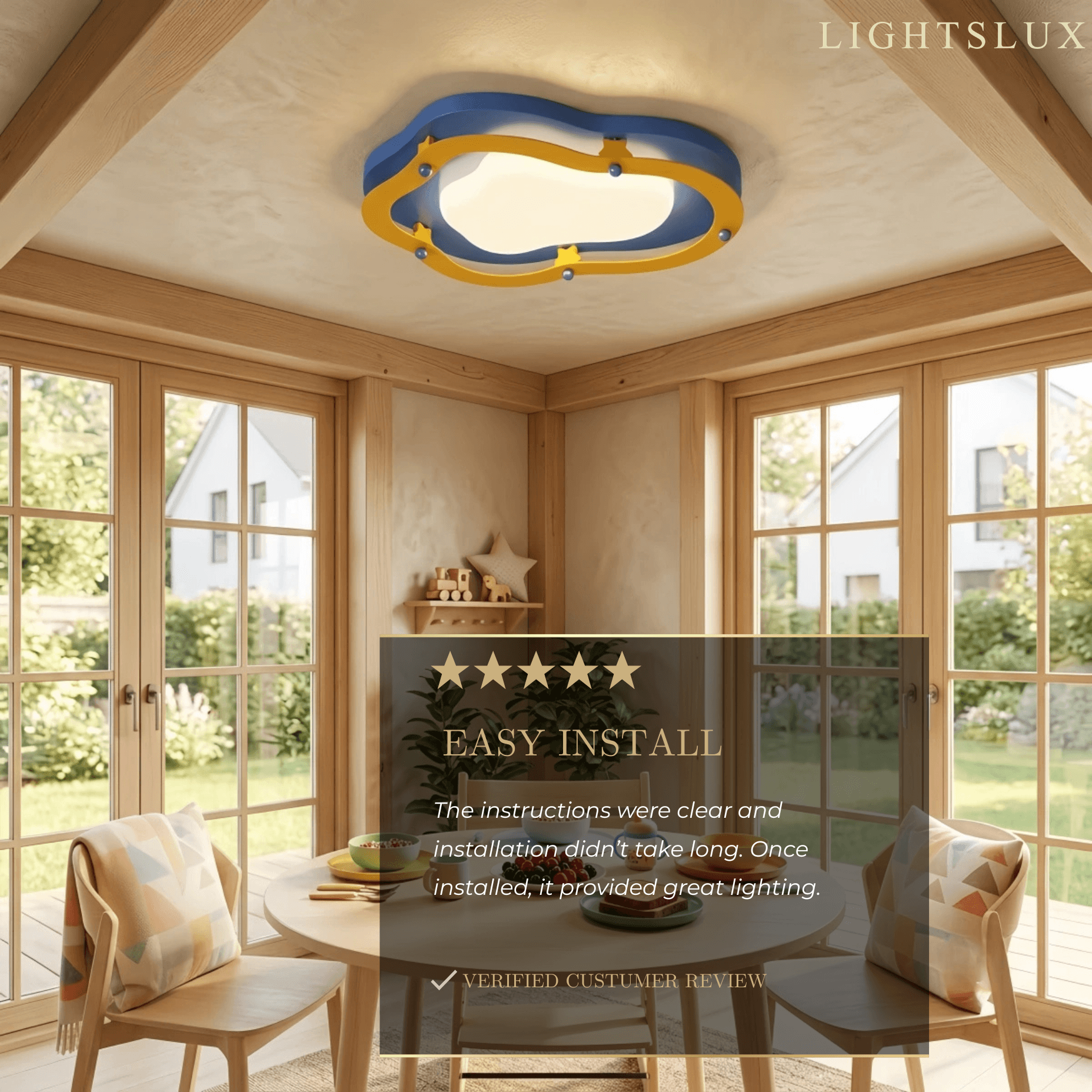 Morandia Cartoon Ceiling Light--Multi-Color for Children's Bedroom