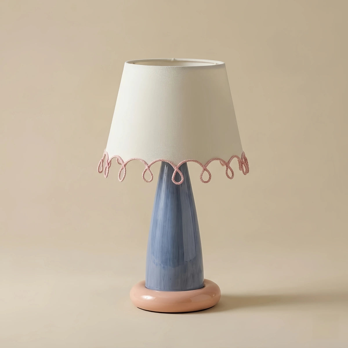 Morandia Nordic Table Lamp--Metal and Fabric for Bedroom
