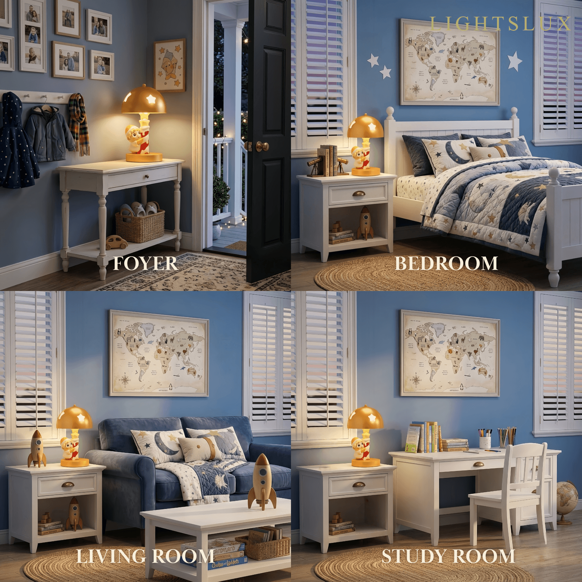 VivaraCute Resin Night Light for Kids Room
