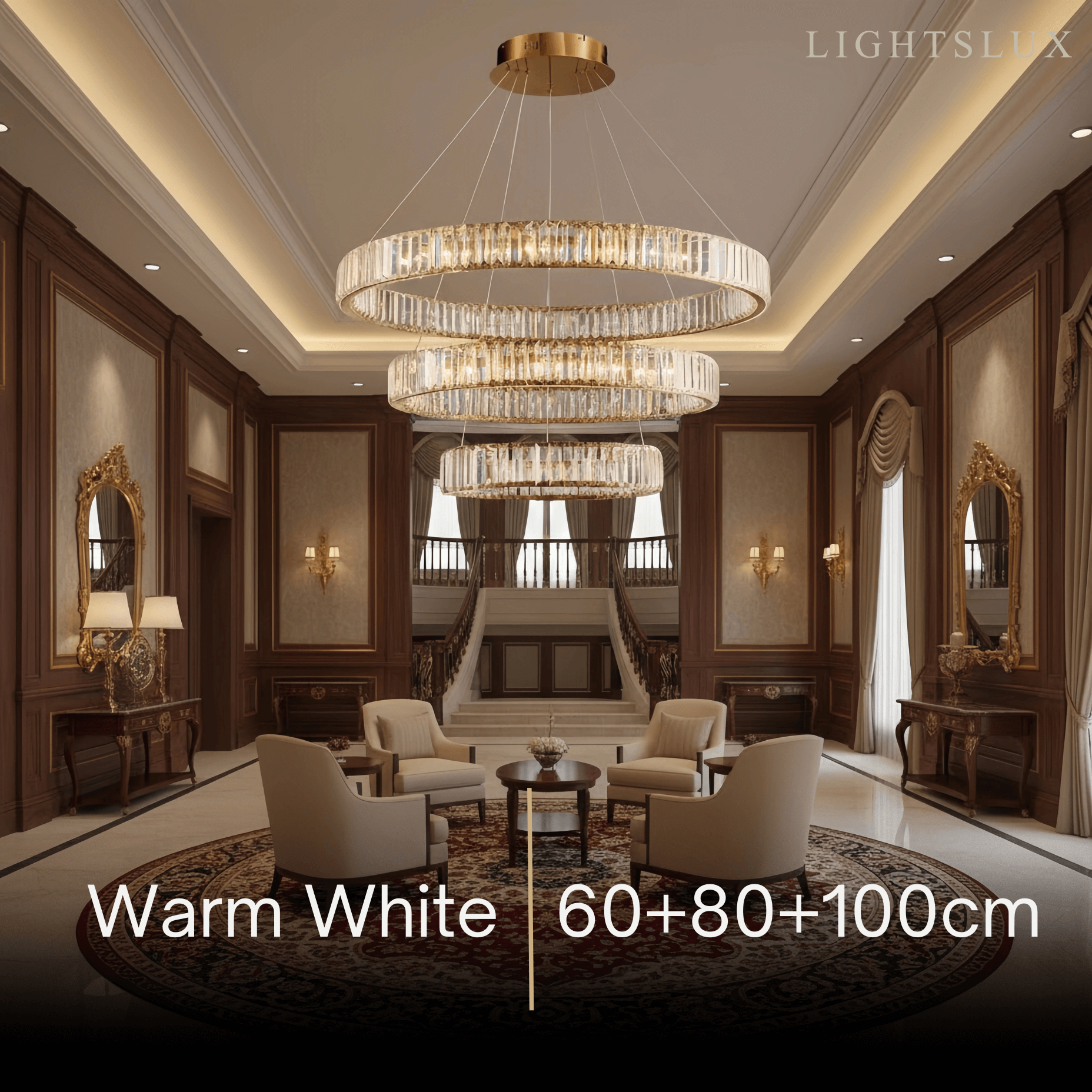 Modern Interlaced Ring Pendant Light