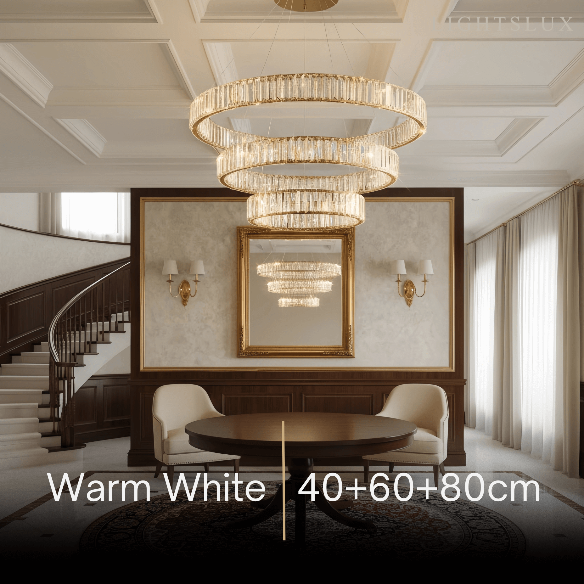 Modern Interlaced Ring Pendant Light