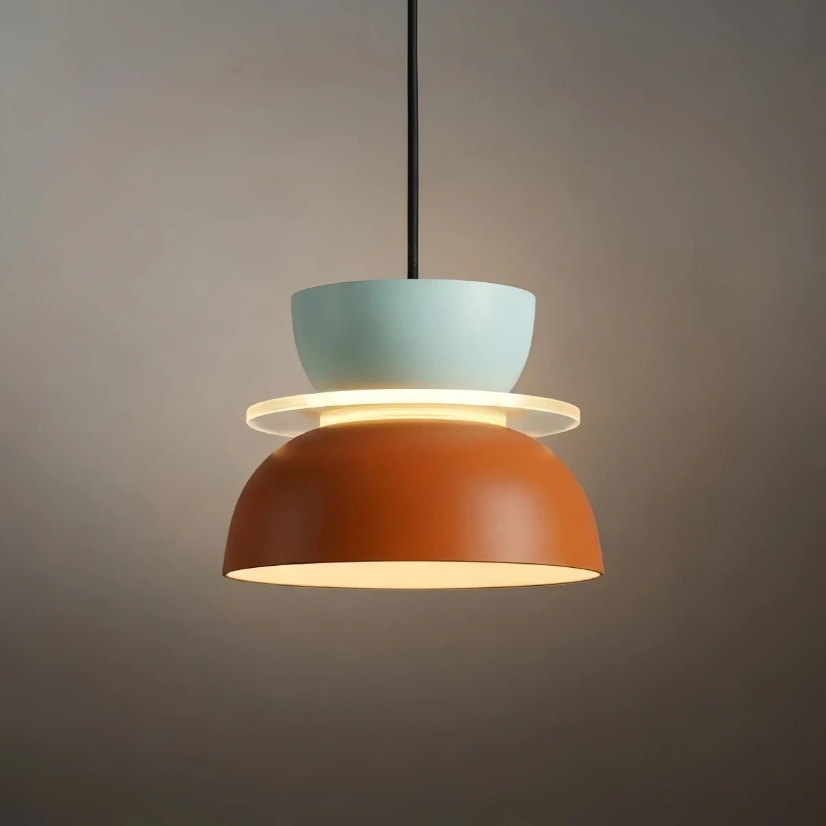 Morandia Art Deco Contrast Color Pendant Light - Metal Design for Dining Room