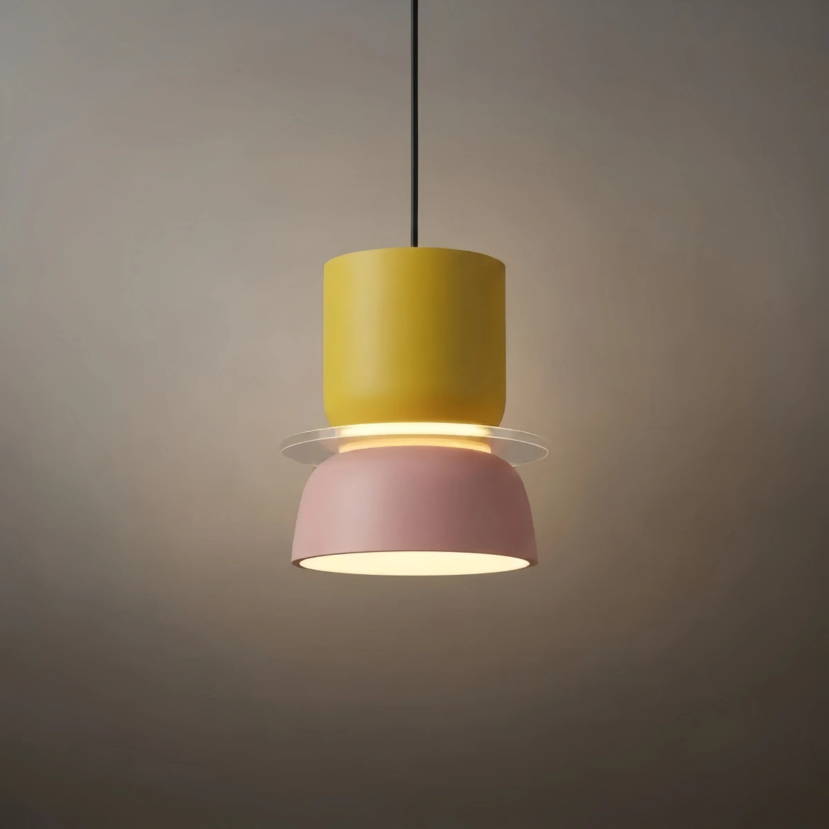 Morandia Art Deco Contrast Color Pendant Light - Metal Design for Dining Room
