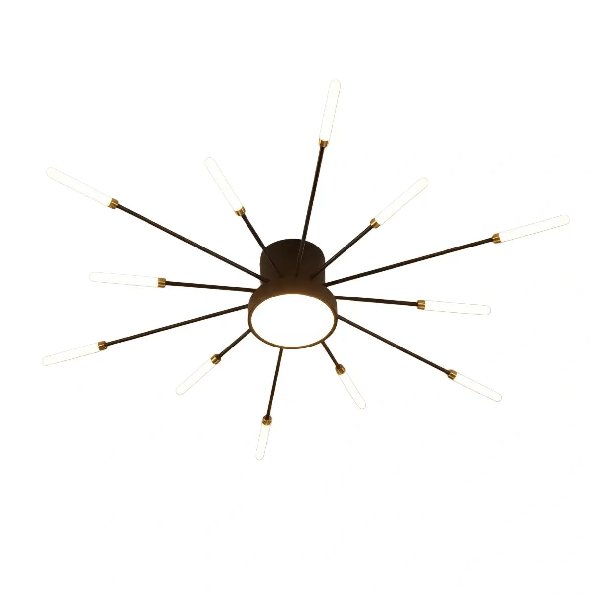 Nebula Modern Firework Ceiling Light – Gold/Black for Bedroom Dining Room Living Room