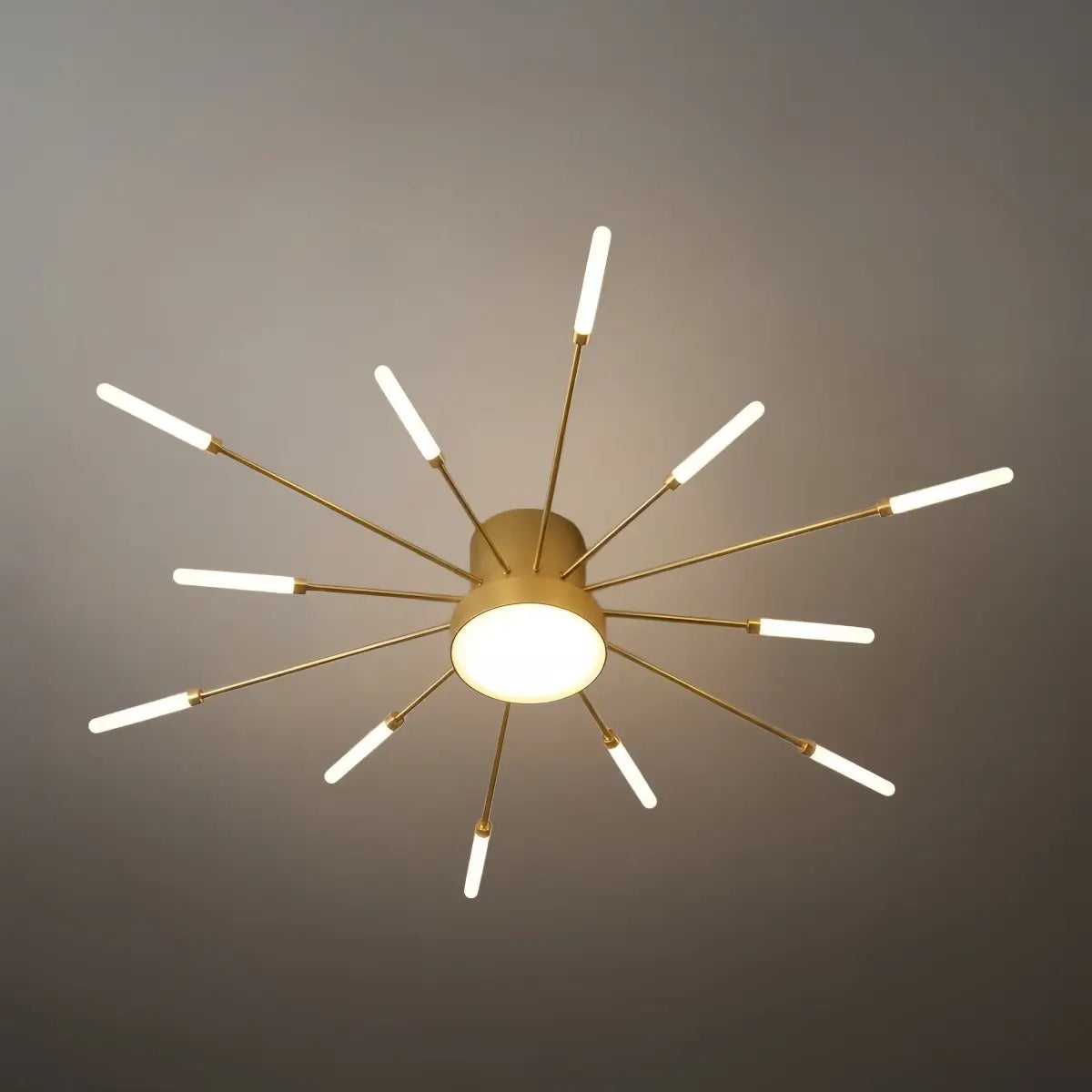 Nebula Modern Firework Ceiling Light – Gold/Black for Bedroom Dining Room Living Room