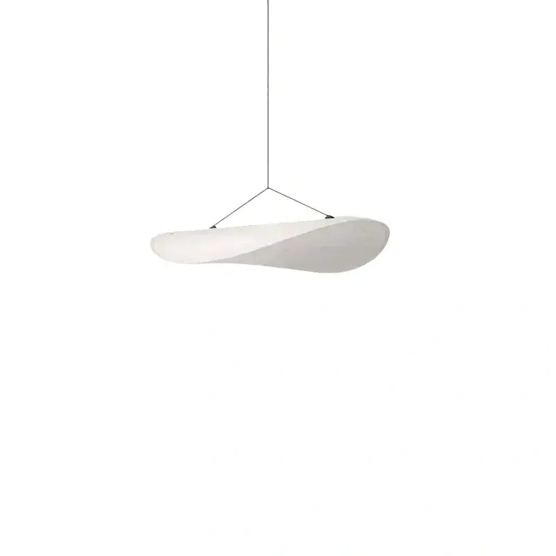 Art Deco White Pendant Light