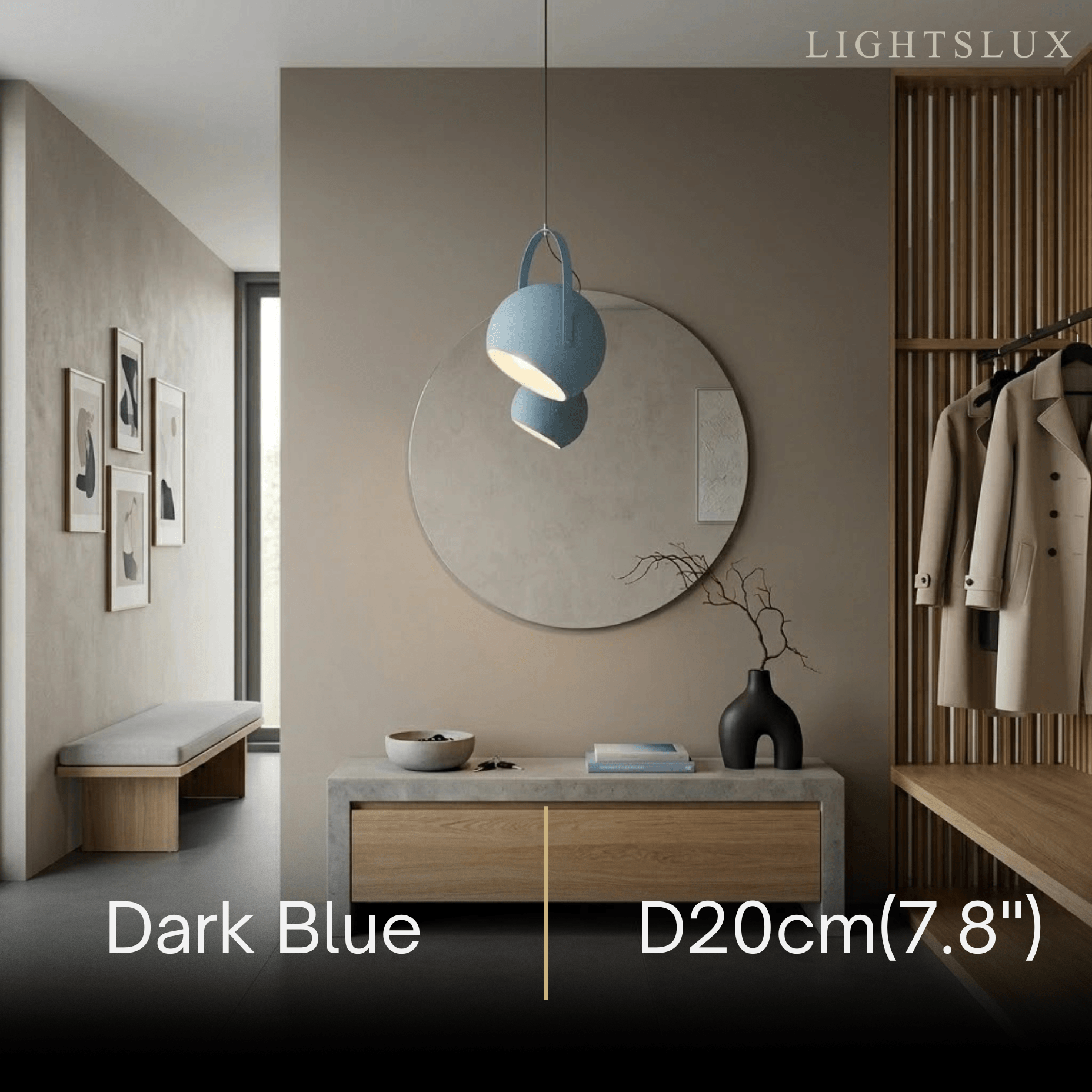 Morandia Nordic Art Deco Pendant Light — 5-Color Metal for Bedroom