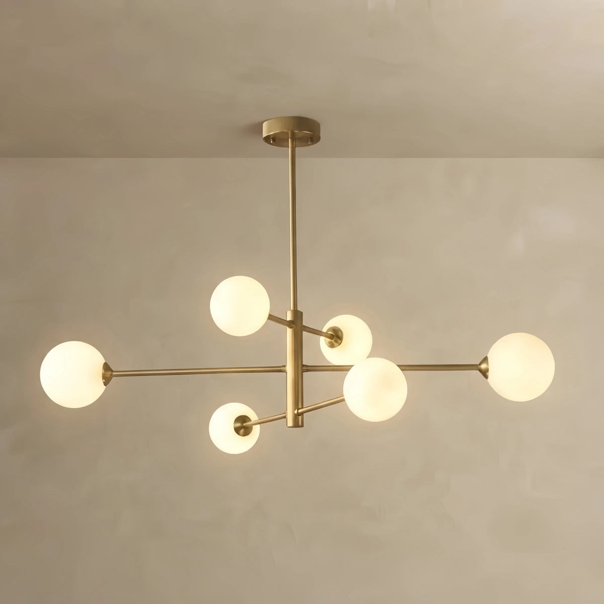 Nebula Modern Chandelier - Black/Copper Metal/Glass for Dining Room