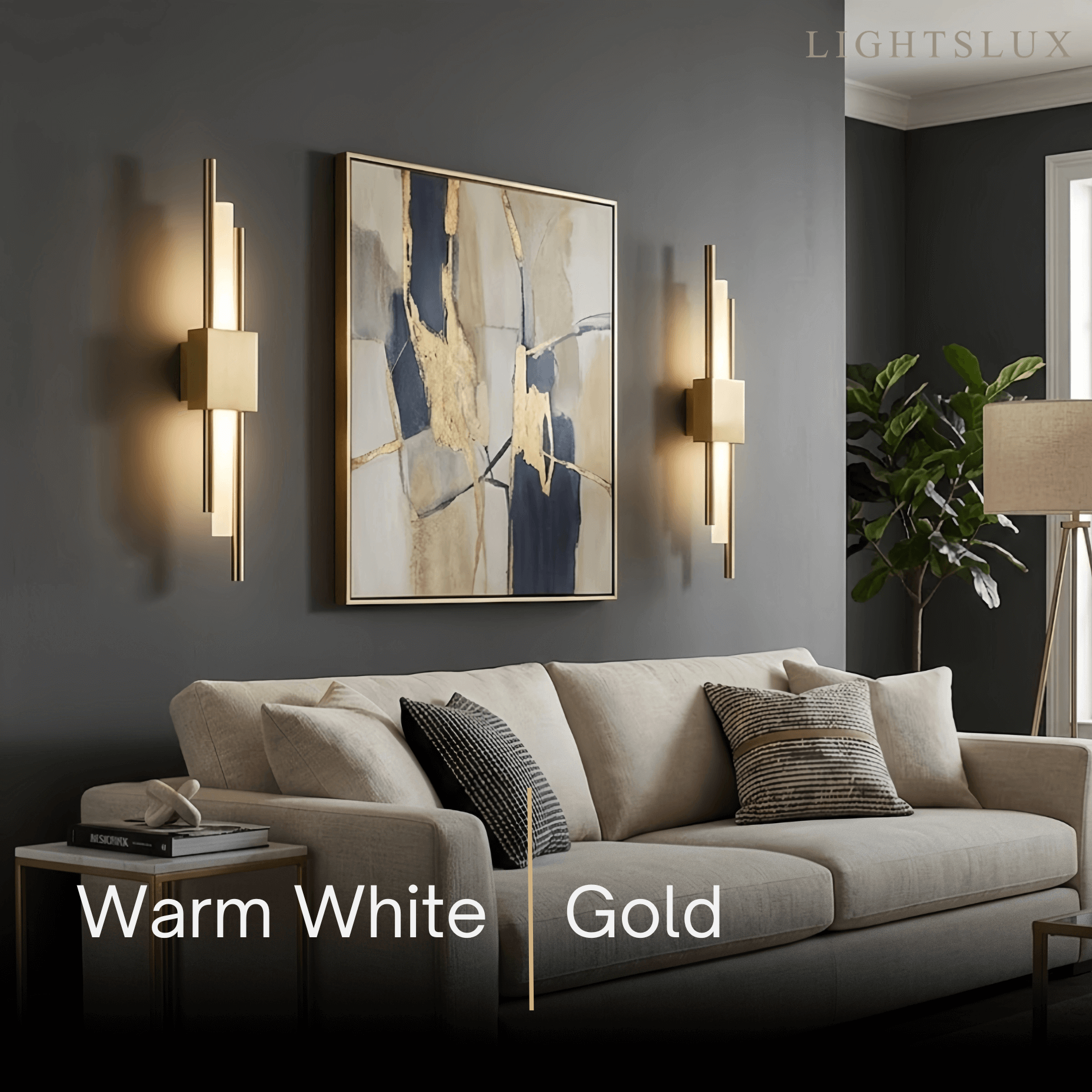 Excelis Modern Cylindrical Wall Lamp – Metal Bedroom Light in Gold/Green/White