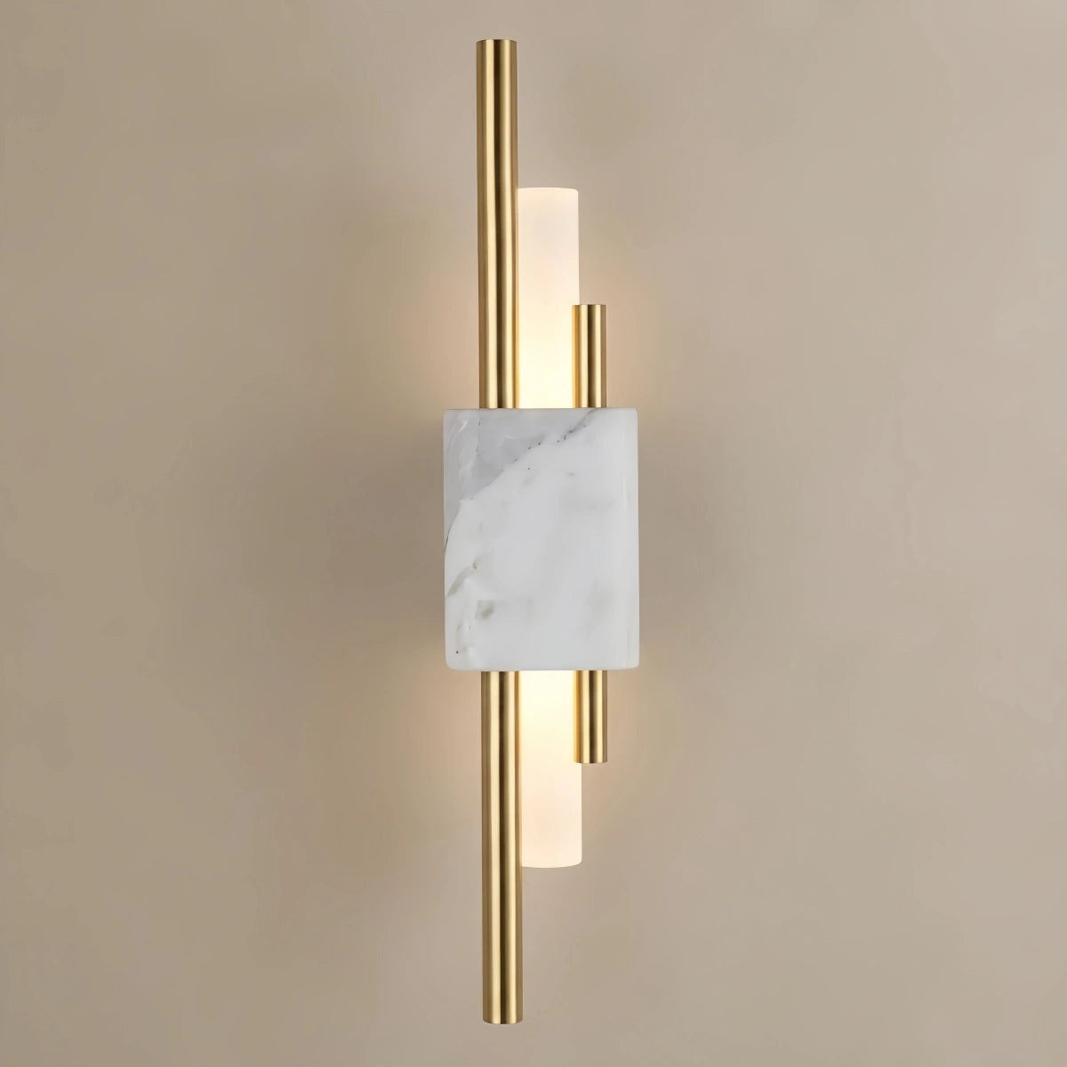 Excelis Modern Cylindrical Wall Lamp – Metal Bedroom Light in White