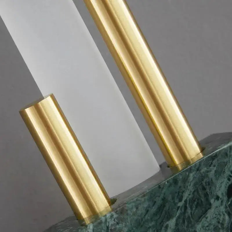 Excelis Modern Cylindrical Wall Lamp – Metal Bedroom Light in Gold/Green/White
