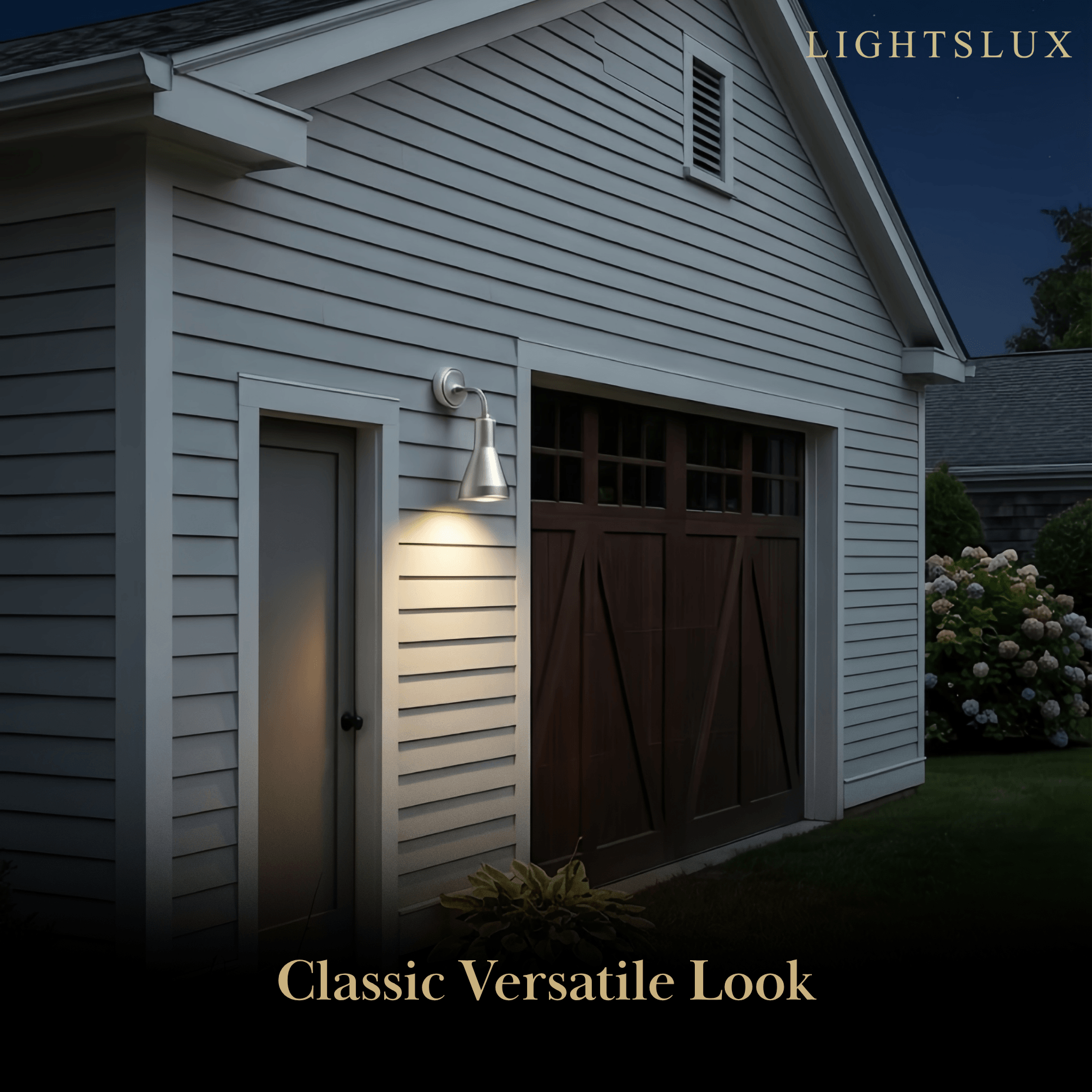 Irondale Wall Lamp--Stainless Steel for Outdoor Courtyard