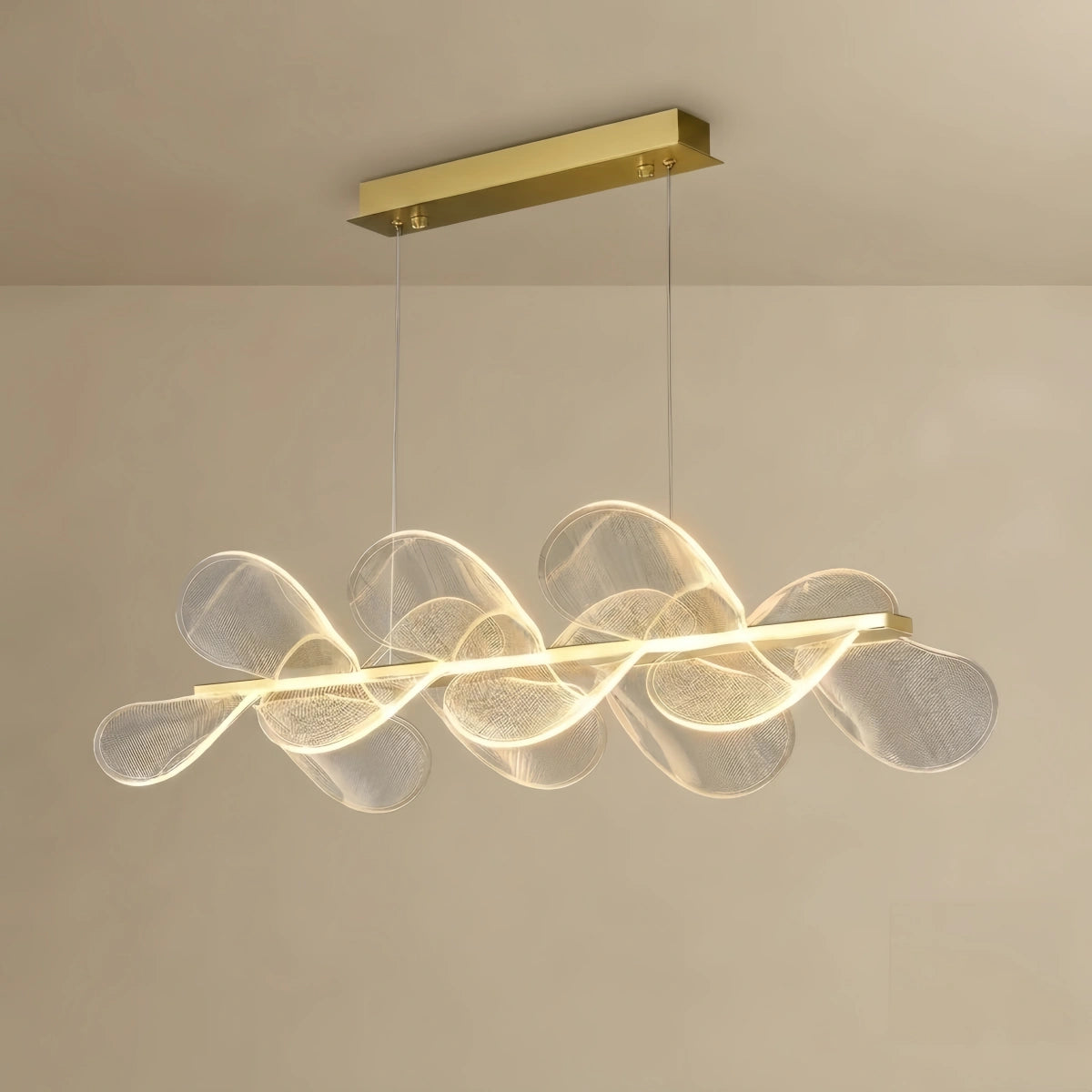 Chandelier — Gold Metal for Living Room