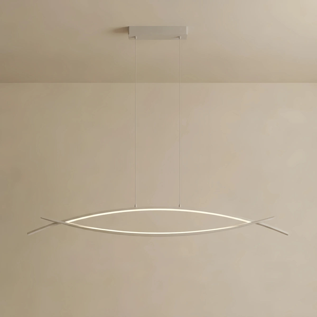 Pendant Light -- Aluminum & Acrylic Black/White for Living Room/Dining Room