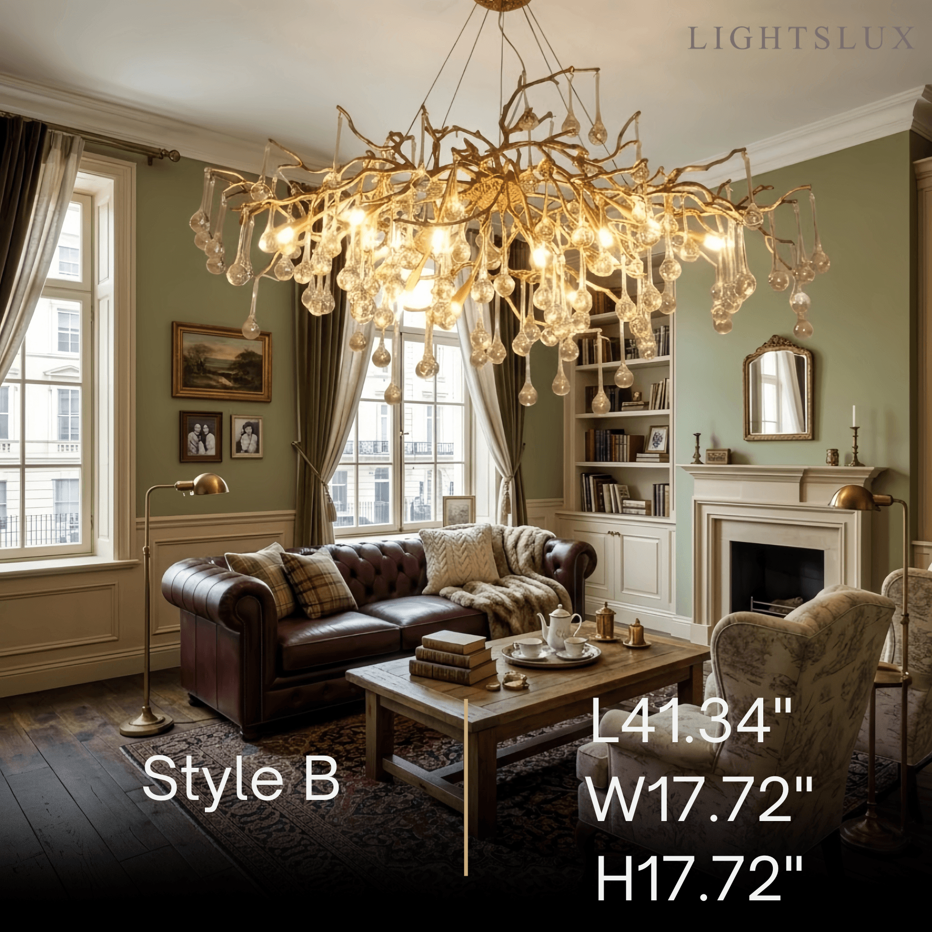 Excelis Luxury Branch Chandelier