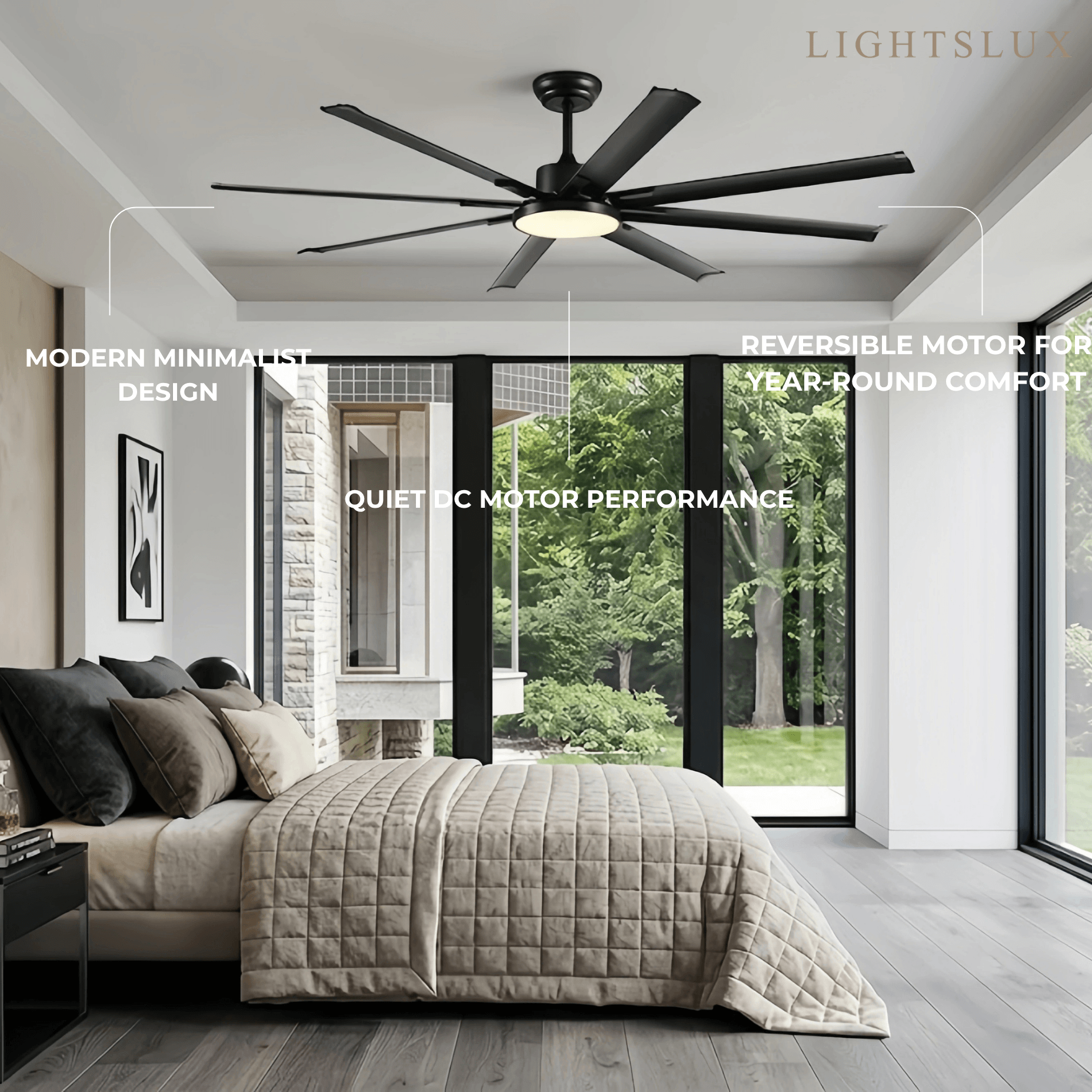Vivara Minimalist Ceiling Fan Light