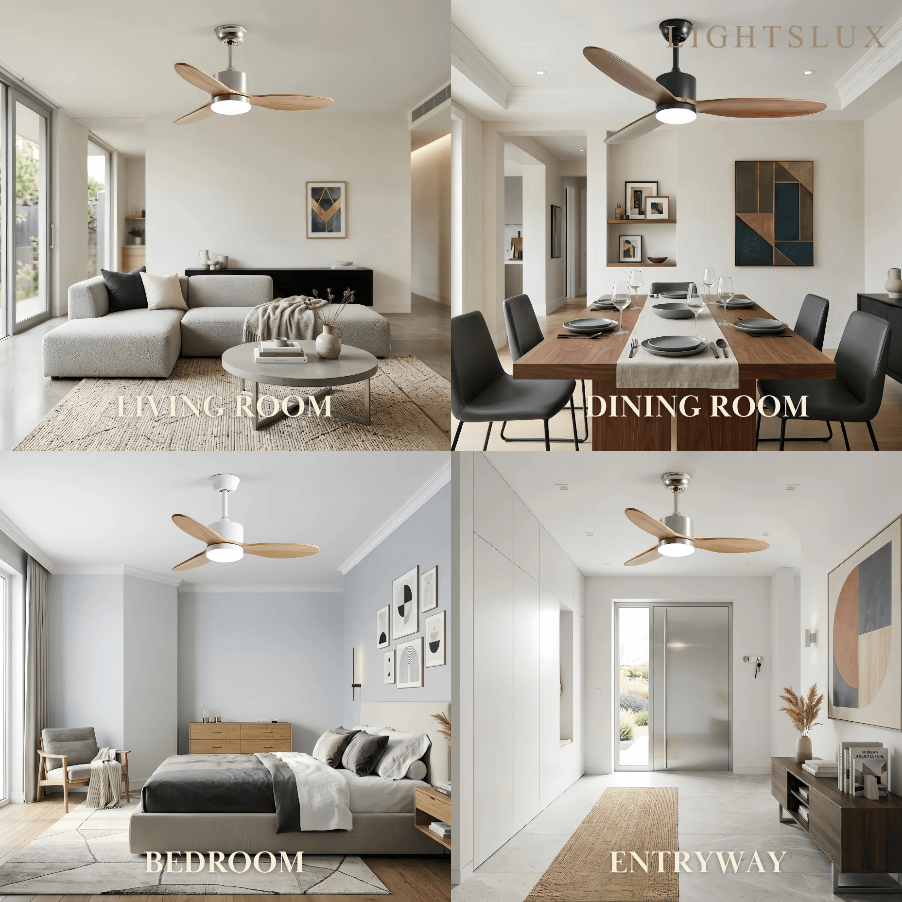 Vivara Minimalist Ceiling Fan Light