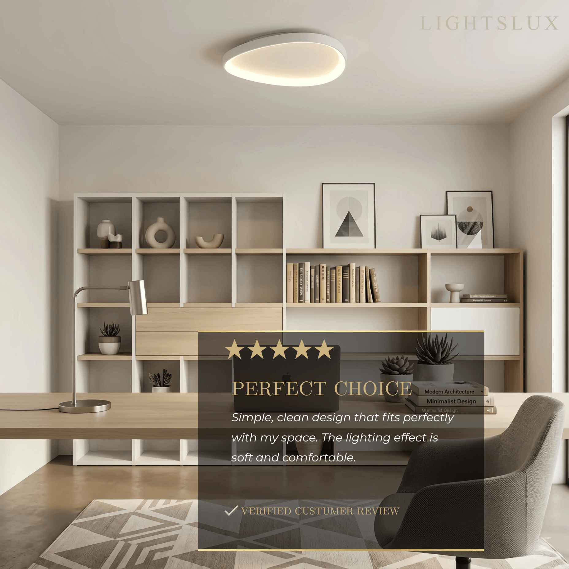 Vivara Minimalist Low Profile Ceiling Light