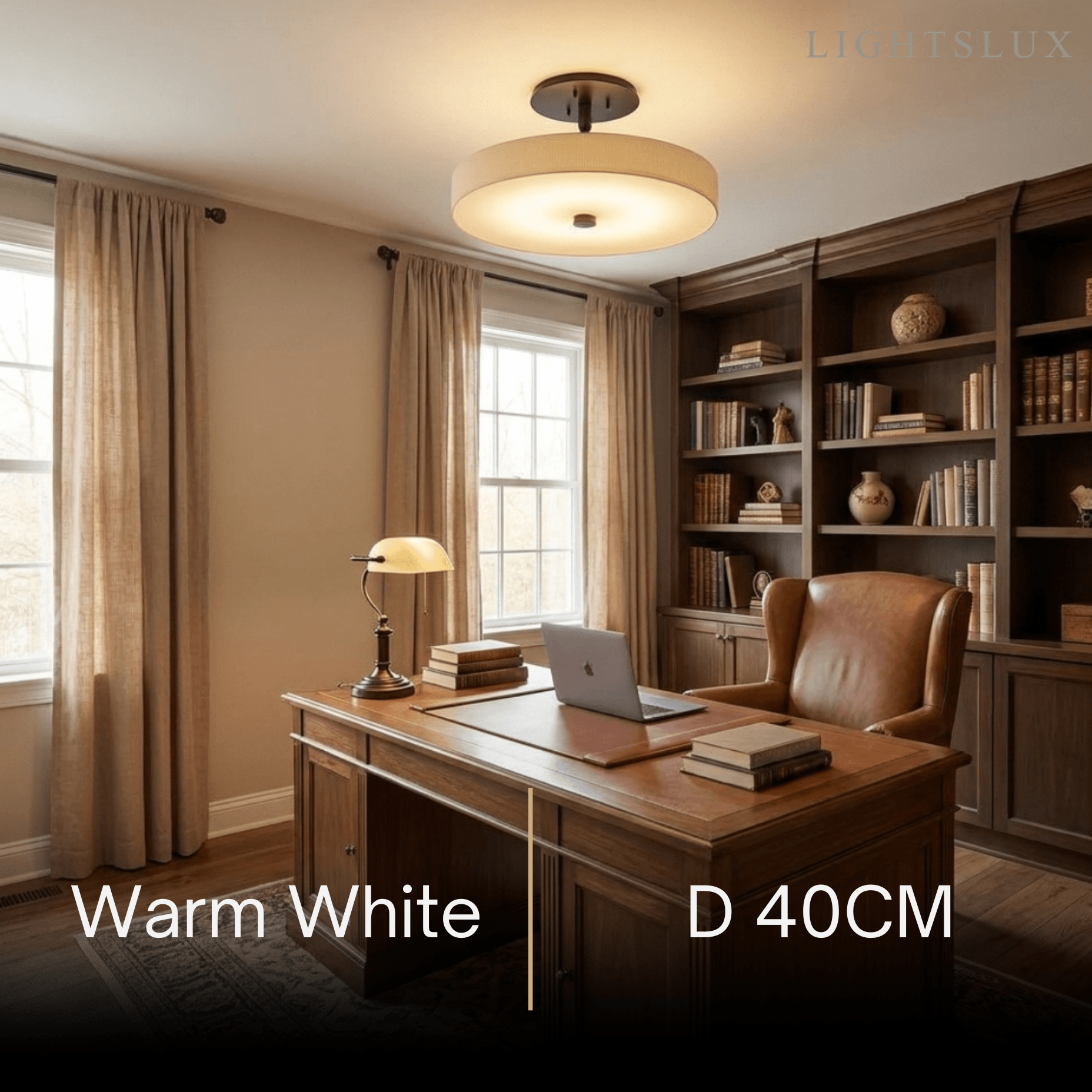 Alba Minimalist Ceiling Light – Alabaster & Brass