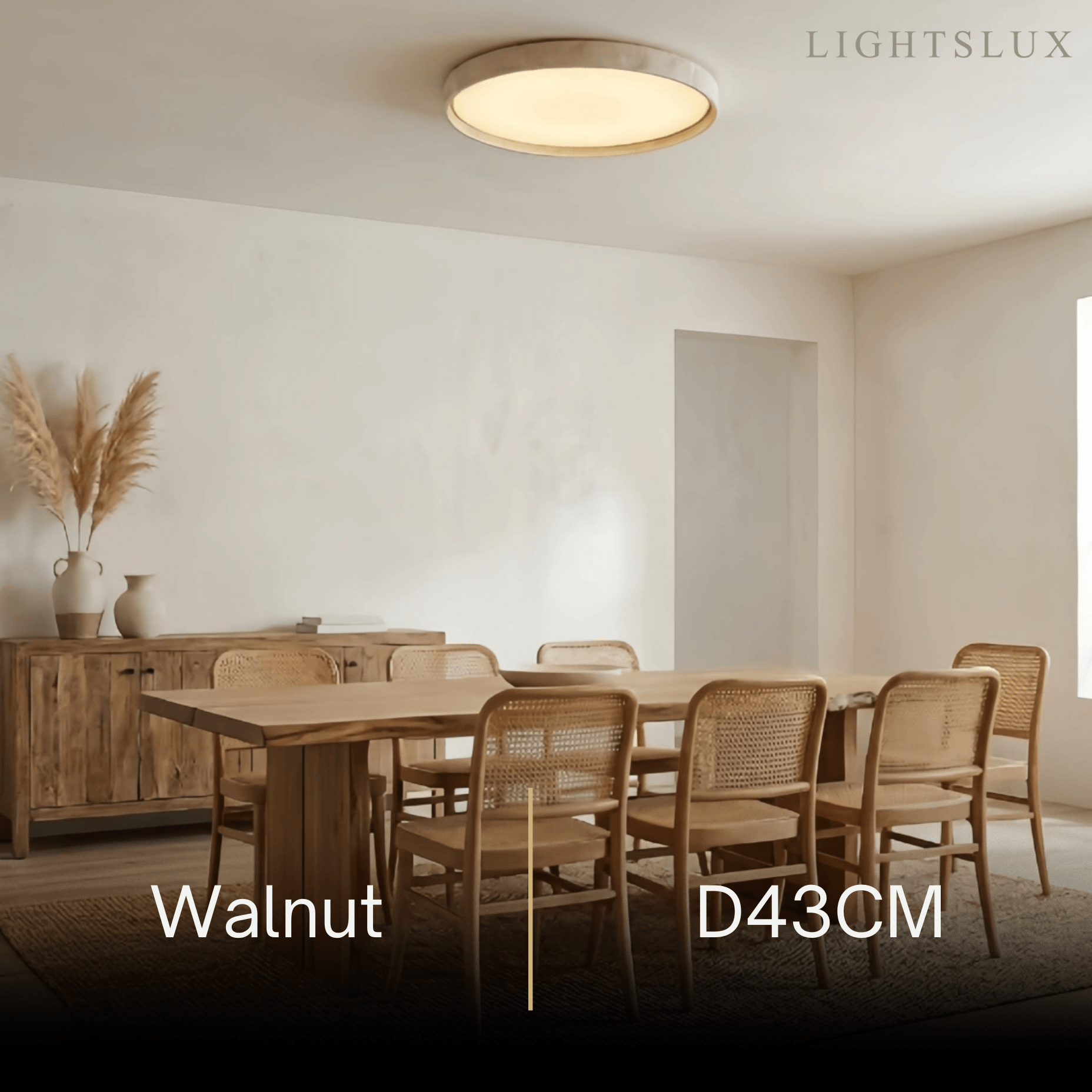 Strata Modern Minimalist Travertine Ceiling Light