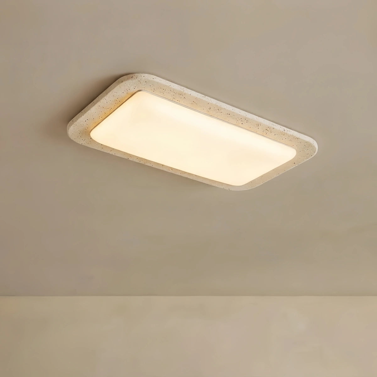 Ceiling Light – Yellow Stone & Acrylic for Living Room, Dining Room, Bedroom