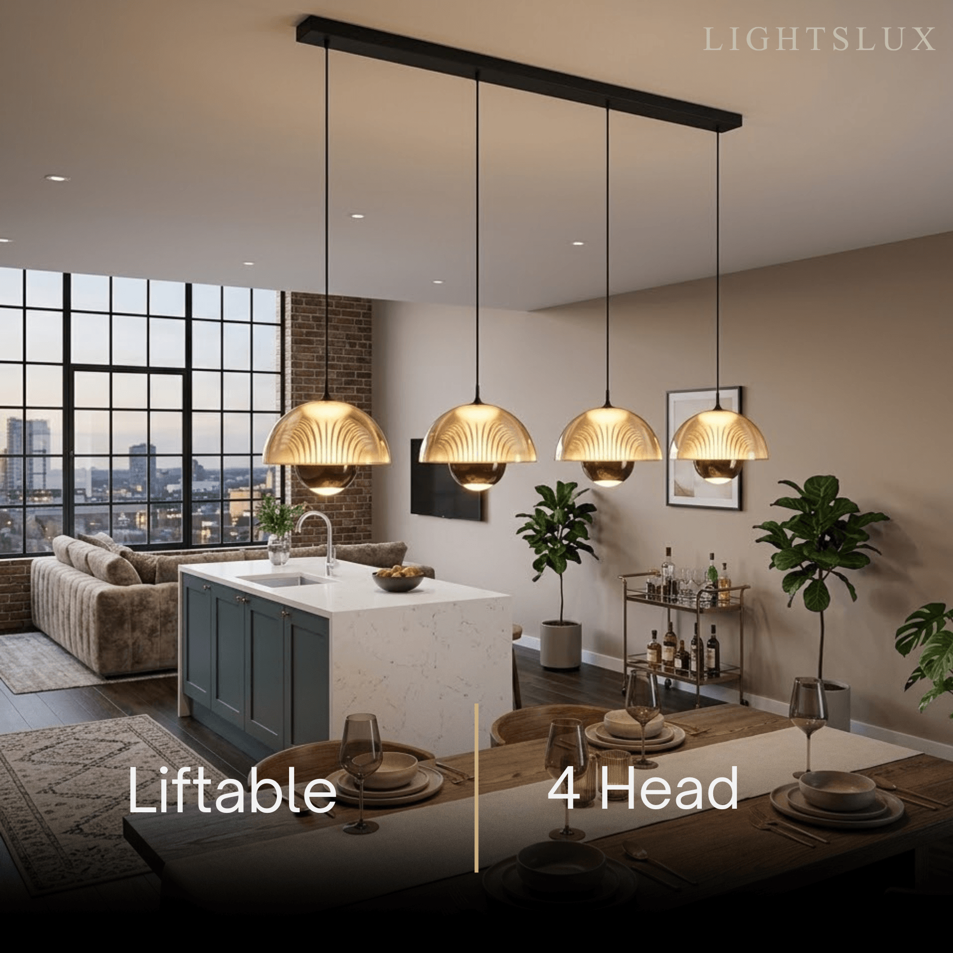 Velora Artistic Pendant Light -- Iron & Aluminum with Acrylic Shade, Pearl Black for Bedroom Dining Room