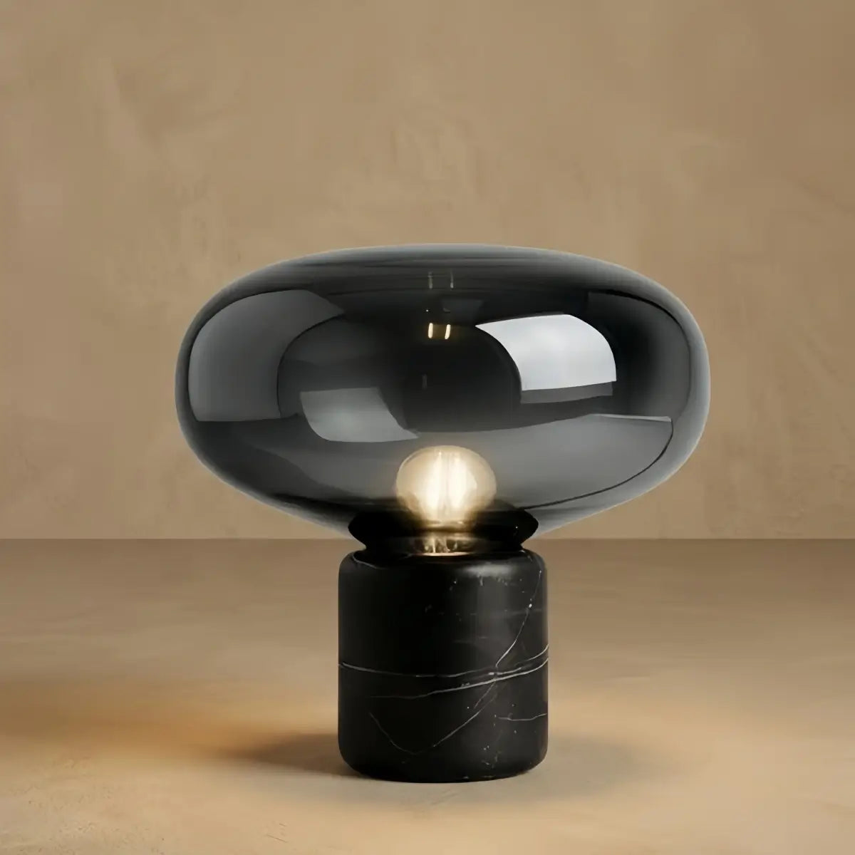 Luxury Table Lamp – Smoke Grey or Amber for Living Room